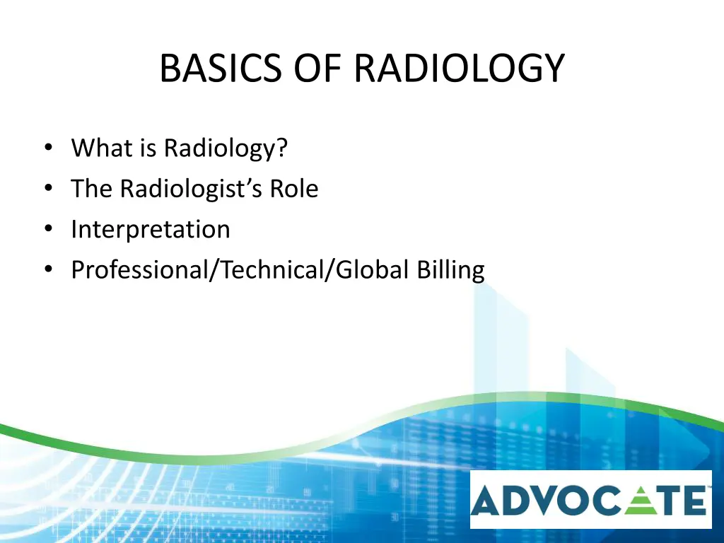 basics of radiology