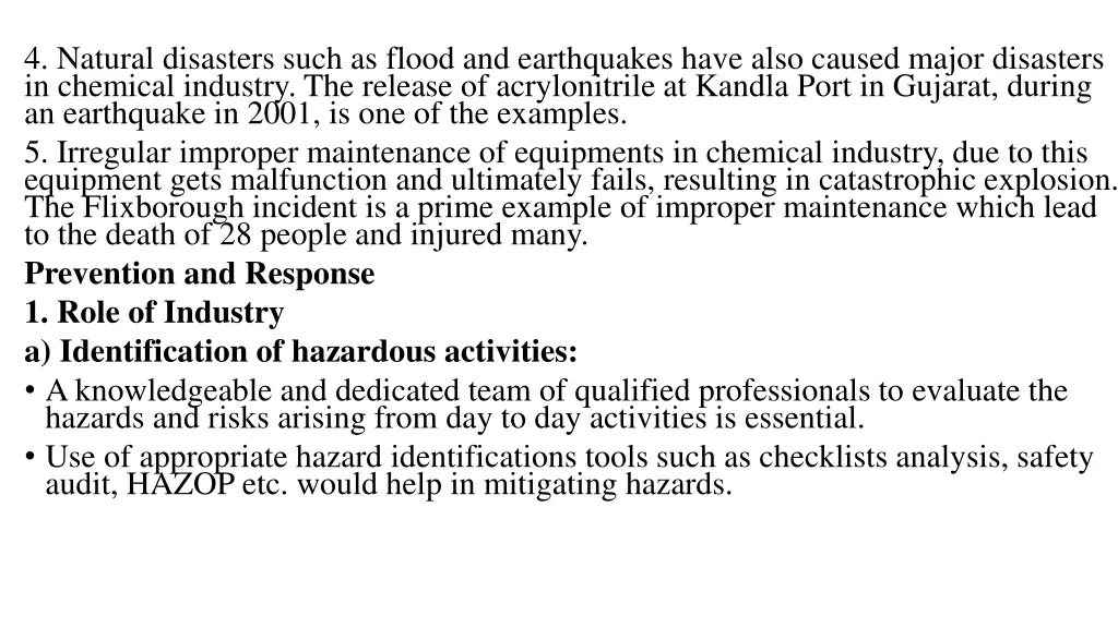 4 natural disasters such as flood and earthquakes