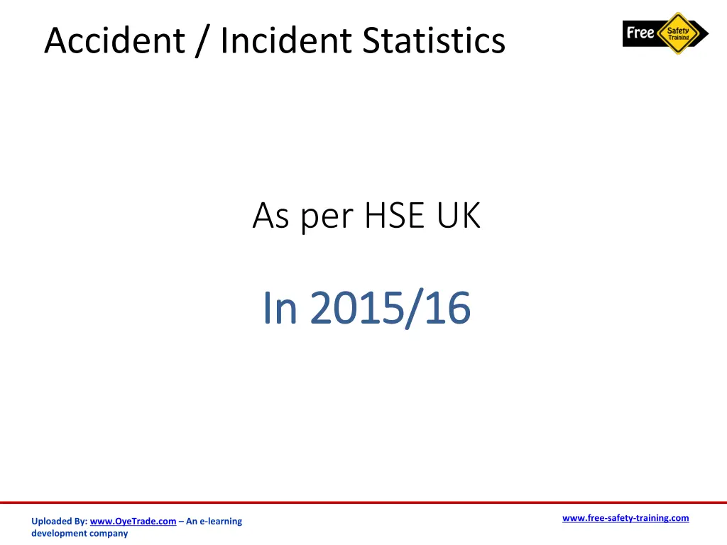 accident incident statistics