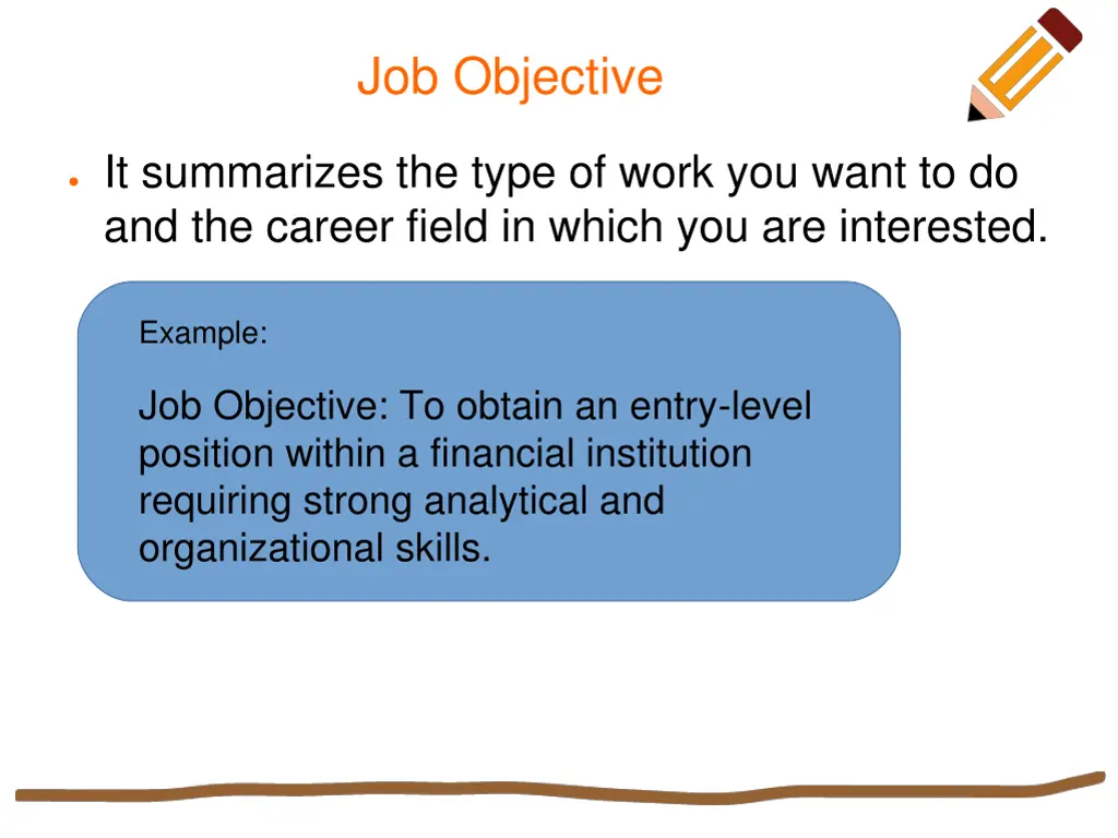 job objective