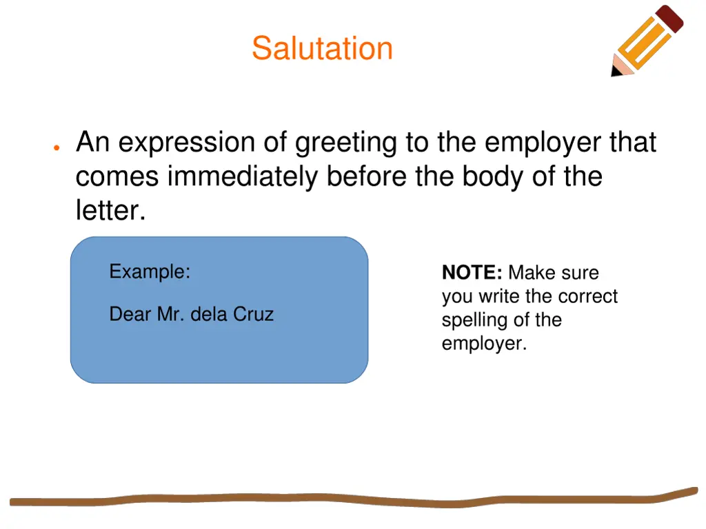 salutation