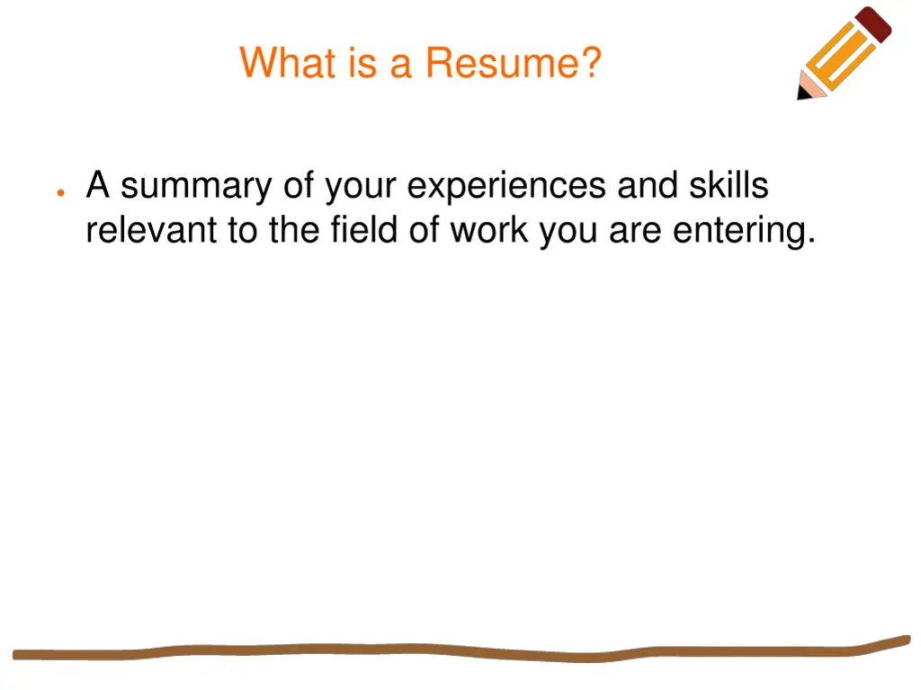 what is a resume