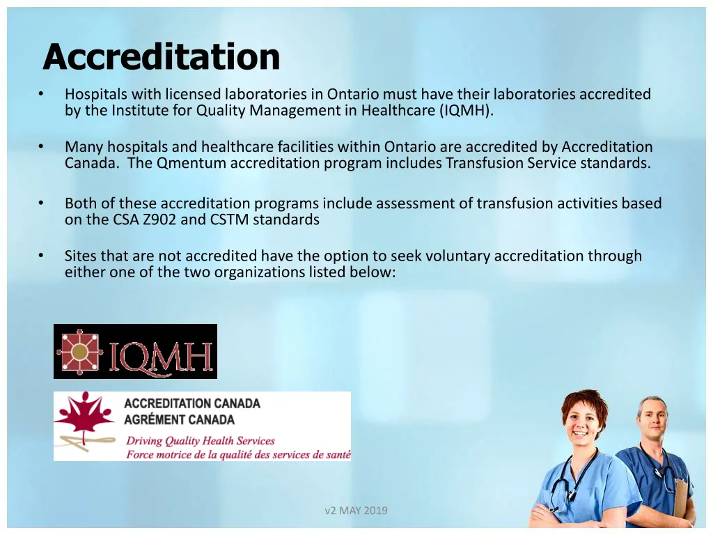 accreditation hospitals with licensed