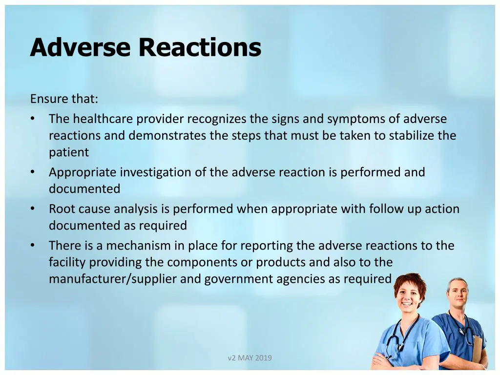 adverse reactions