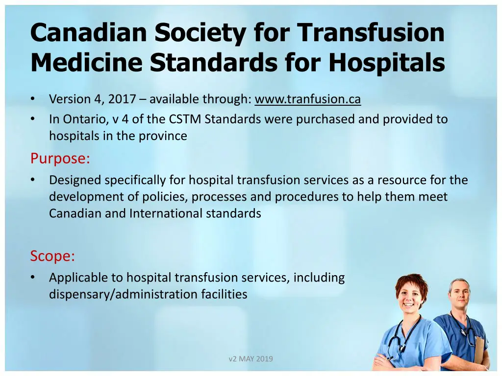 canadian society for transfusion medicine