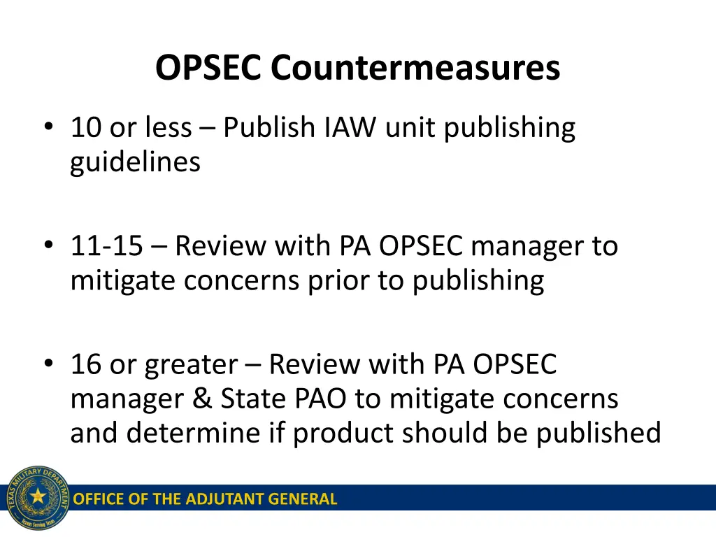 opsec countermeasures 1