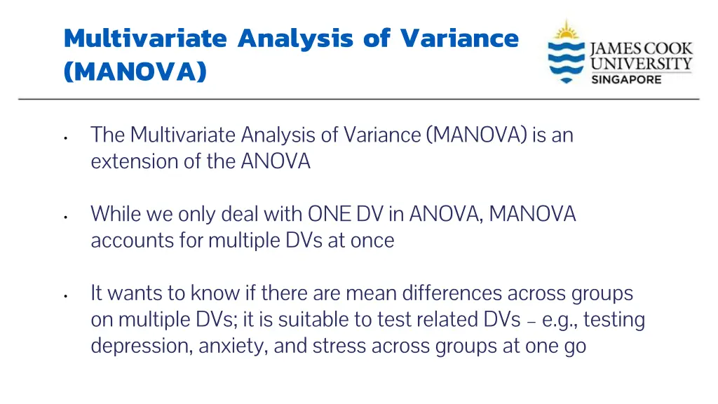 multivariate analysis of variance manova