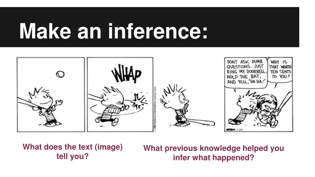 make an inference 1