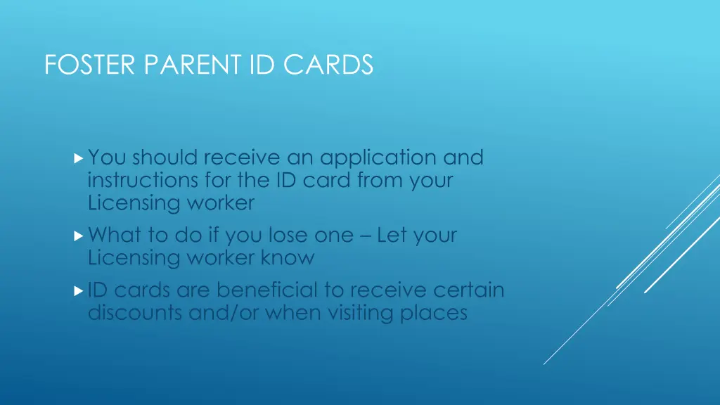 foster parent id cards