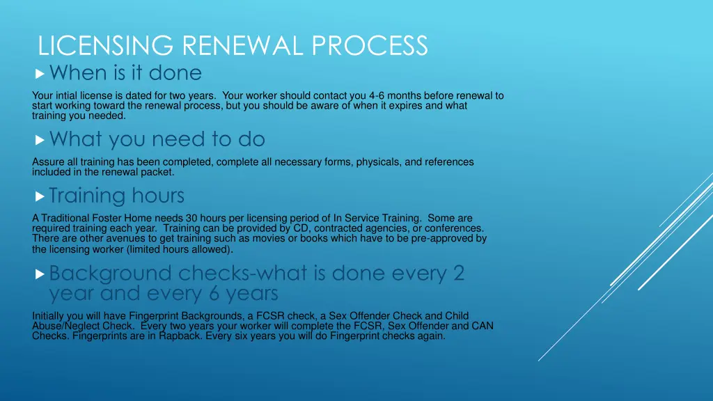 licensing renewal process when is it done your