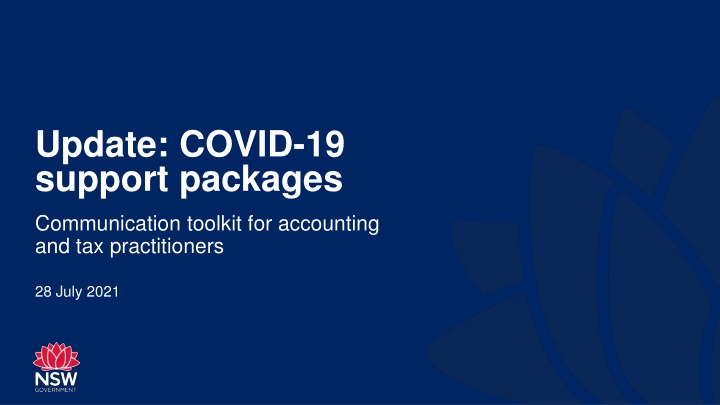 update covid 19 support packages