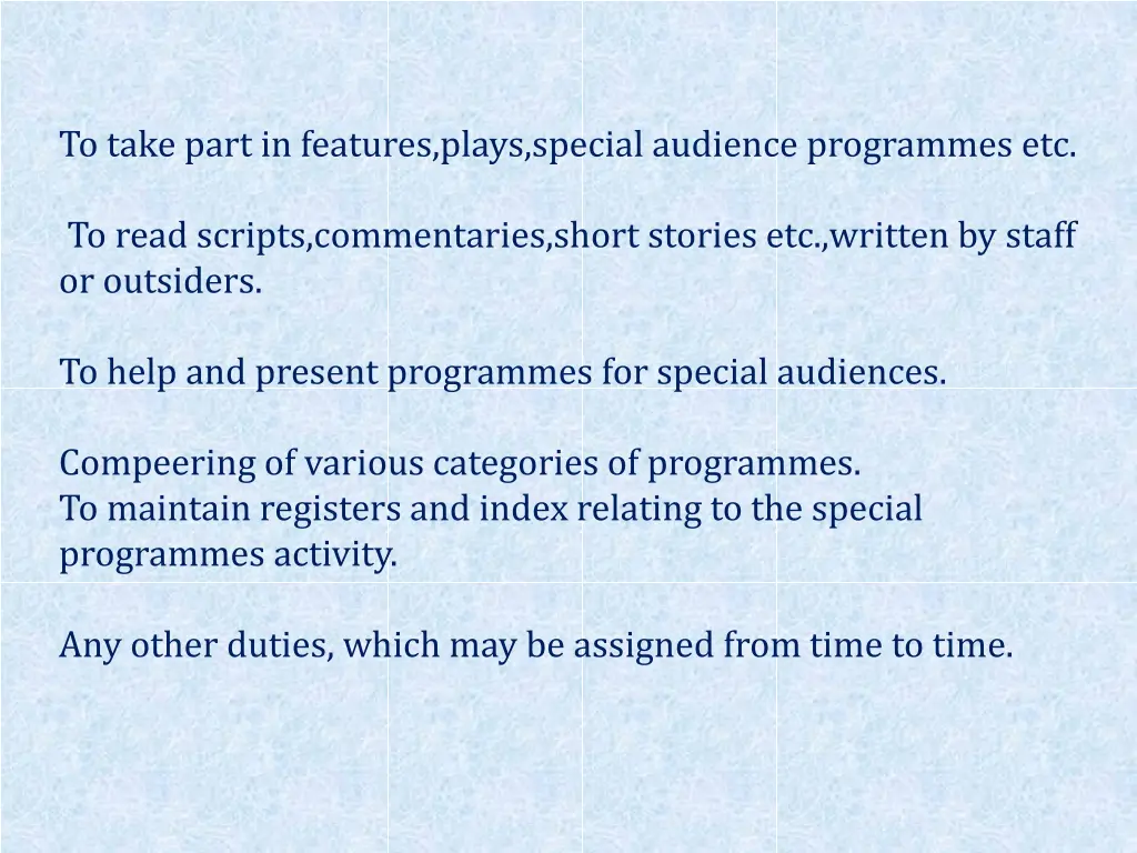 to take part in features plays special audience