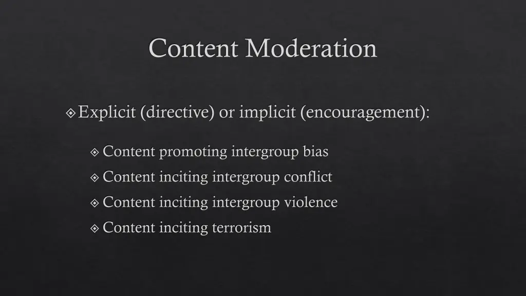 content moderation