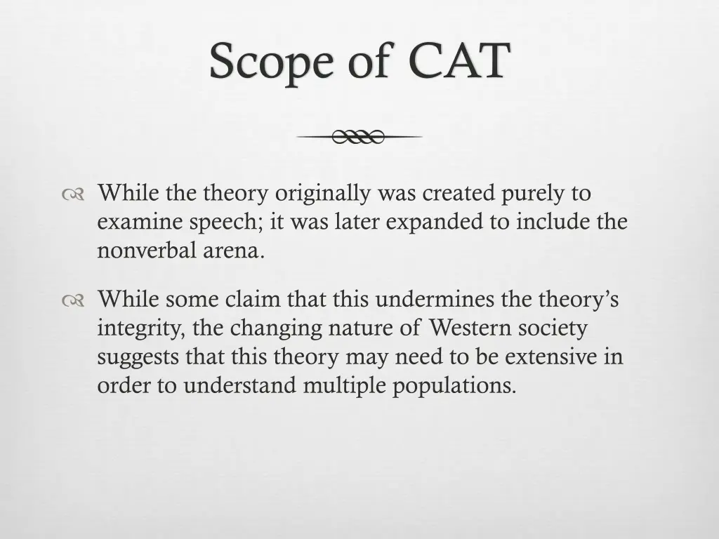 scope of cat