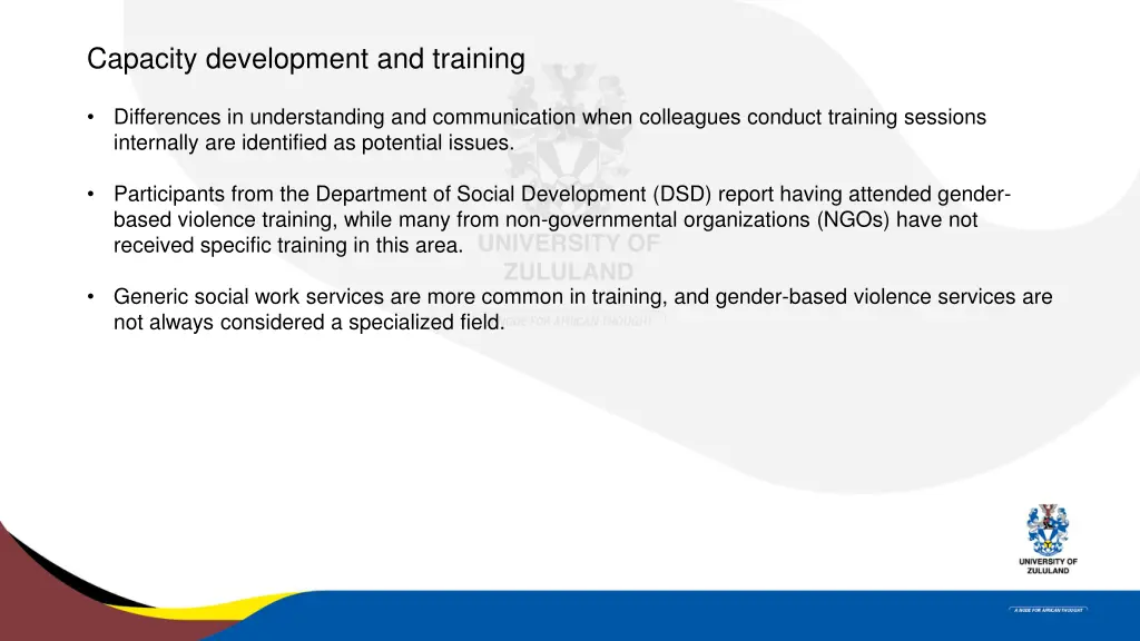 capacity development and training 1