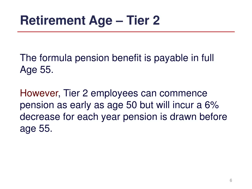 retirement age tier 2