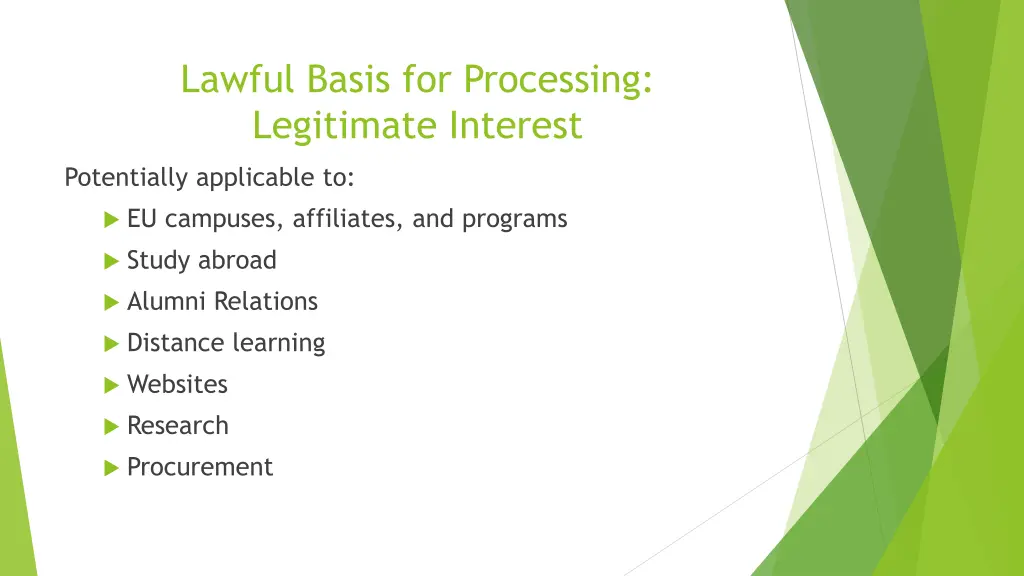 lawful basis for processing legitimate interest 1