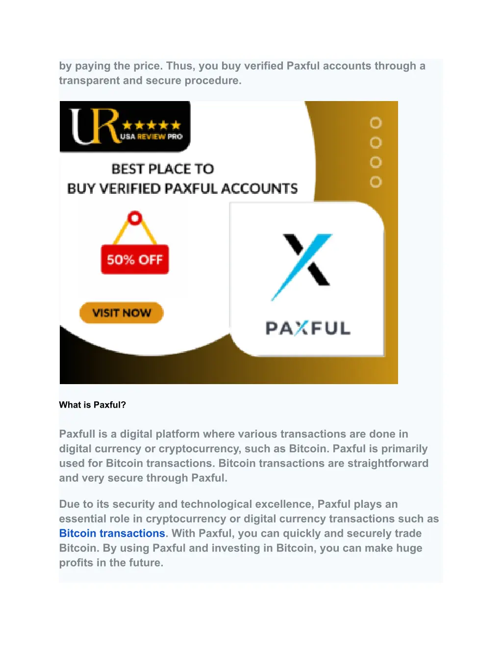 by paying the price thus you buy verified paxful