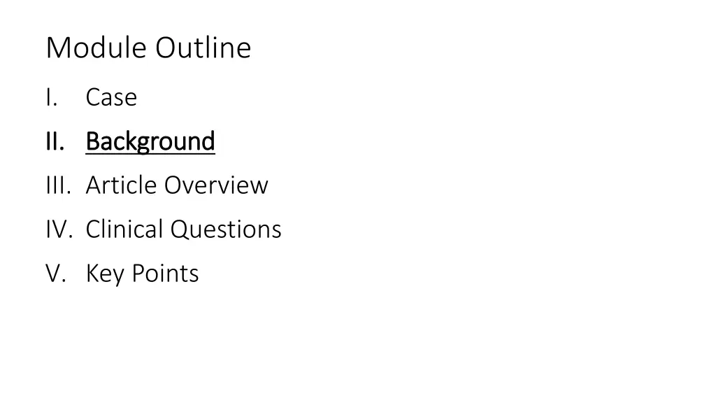 module outline 1