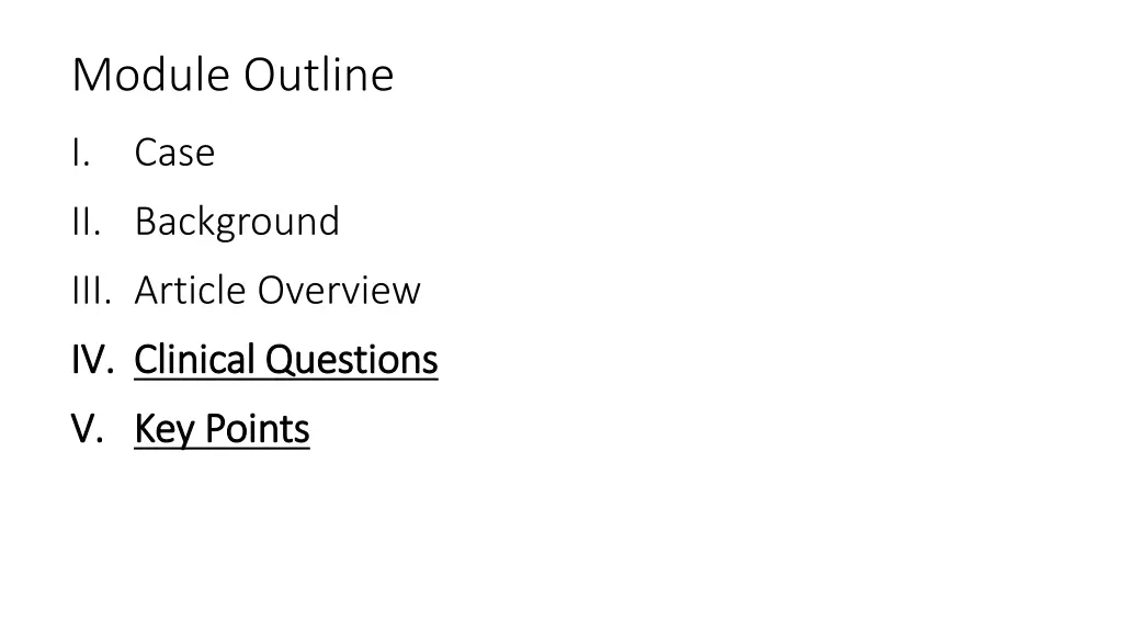 module outline 3