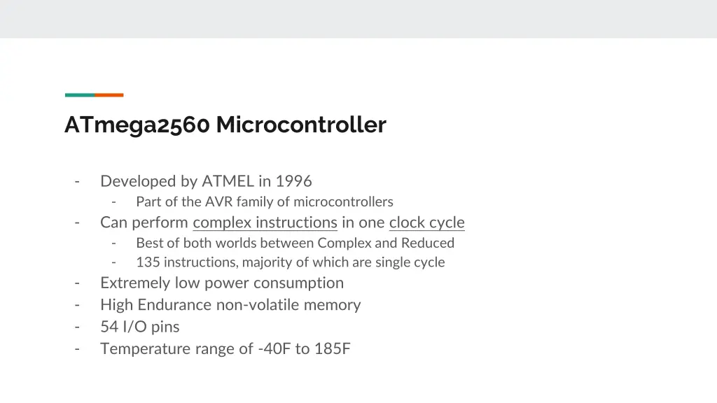 atmega2560 microcontroller