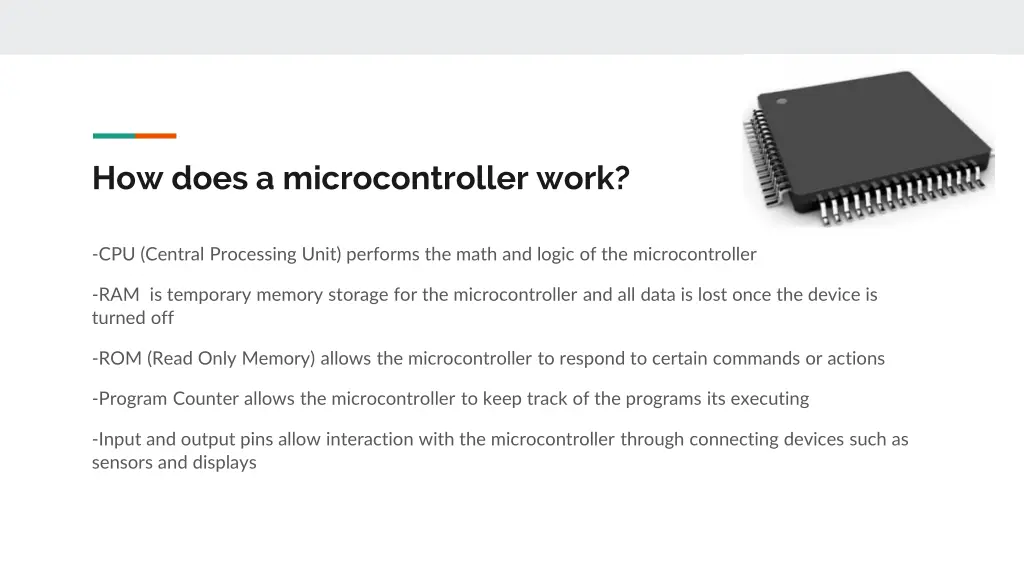 how does a microcontroller work