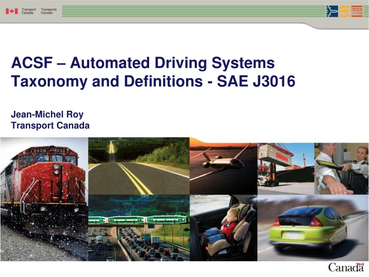 acsf automated driving systems taxonomy