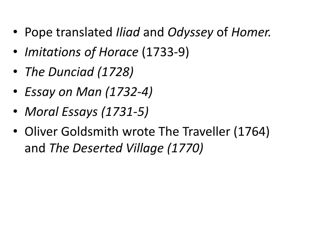 pope translated iliad and odyssey of homer