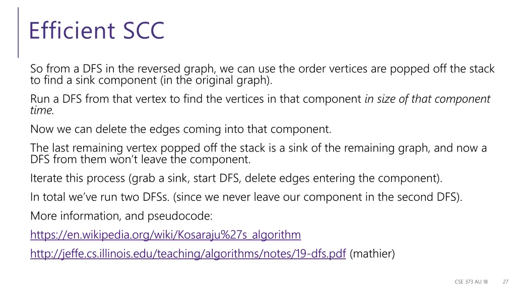 efficient scc 1