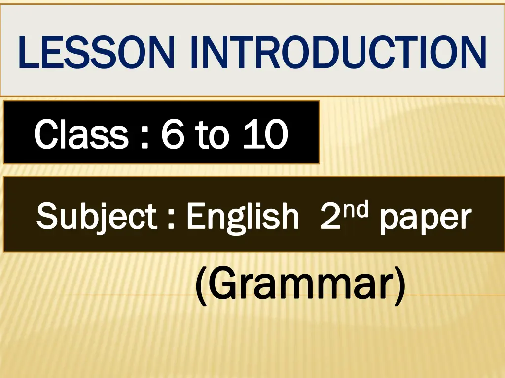 lesson introduction lesson introduction