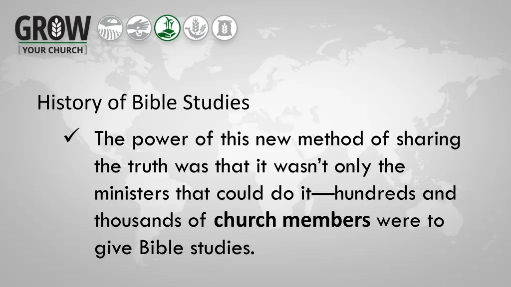 history of bible studies the power of this