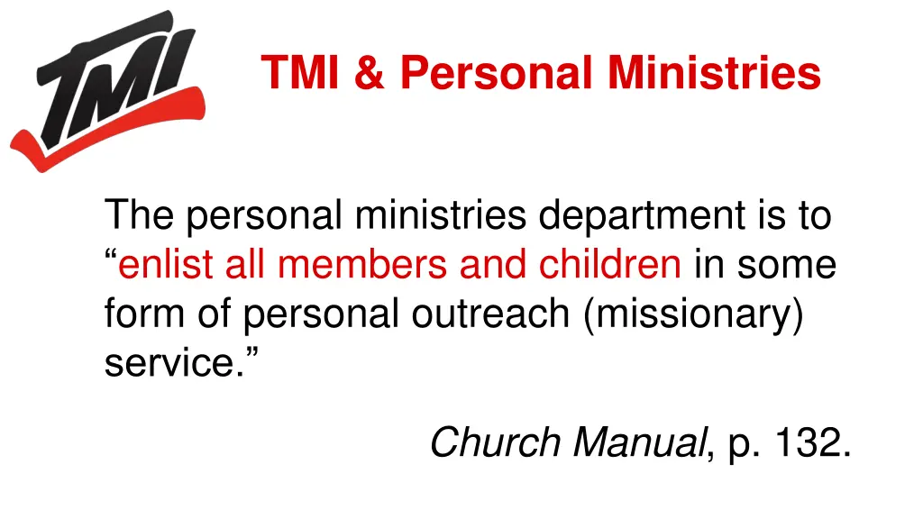 tmi personal ministries