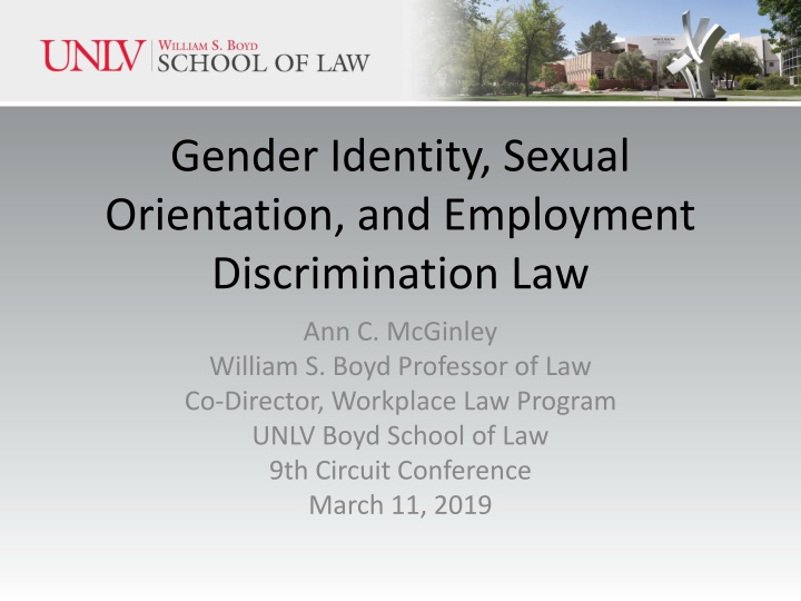 gender identity sexual orientation and employment