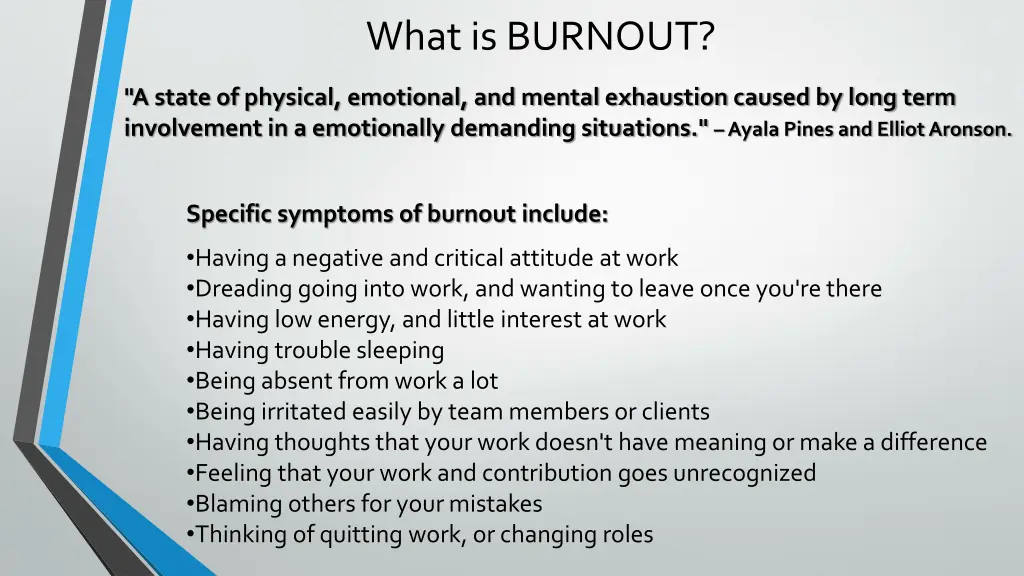 what is burnout