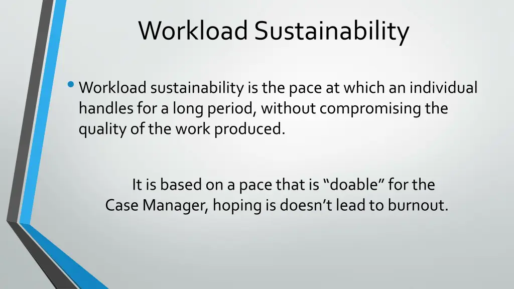 workload sustainability