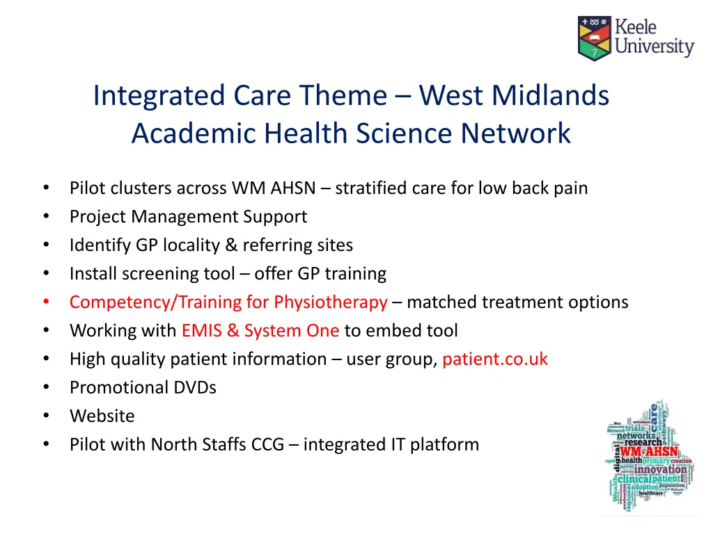 integrated care theme west midlands academic