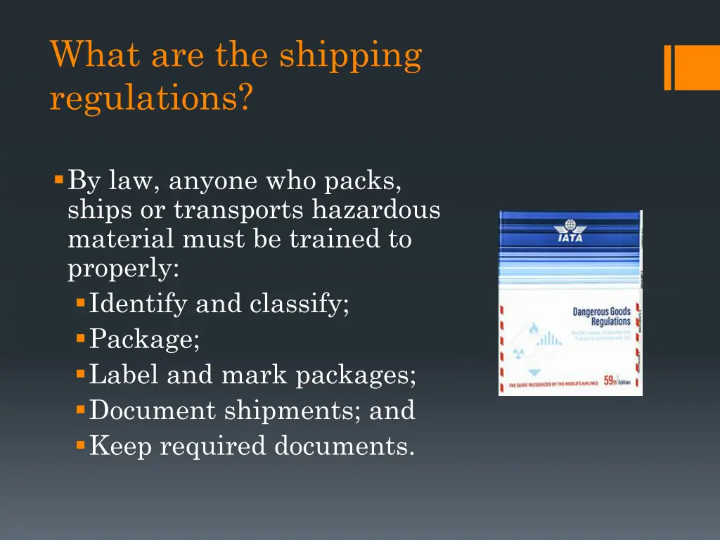 what are the shipping regulations