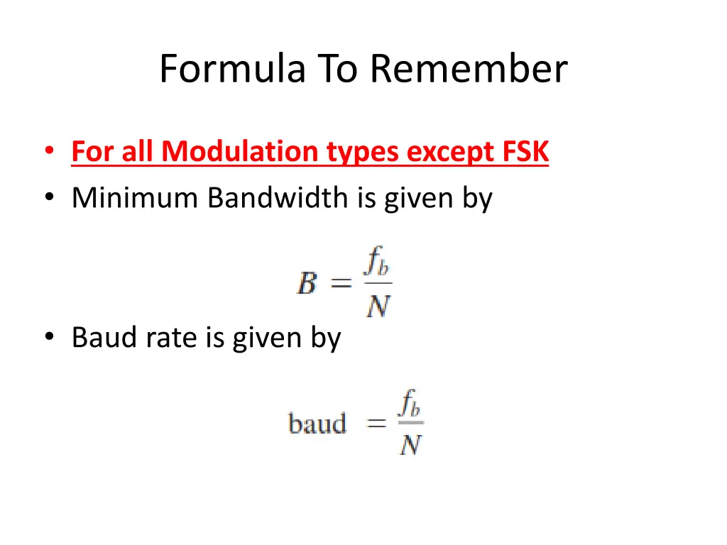 formula to remember