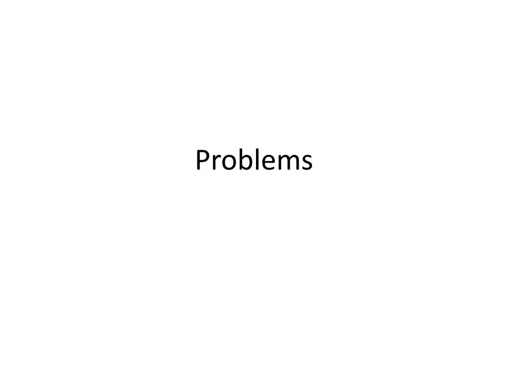 problems