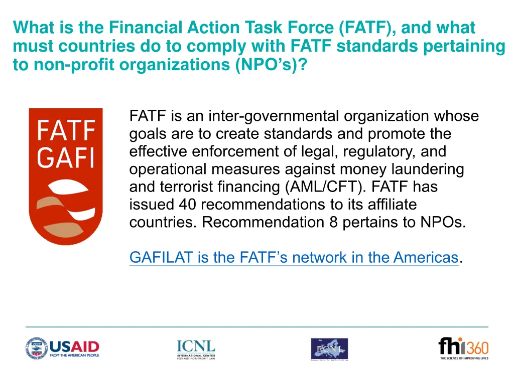 what is the financial action task force fatf