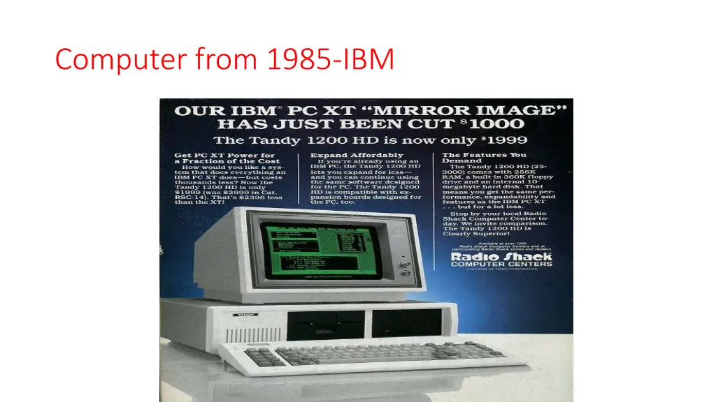 computer from 1985 ibm