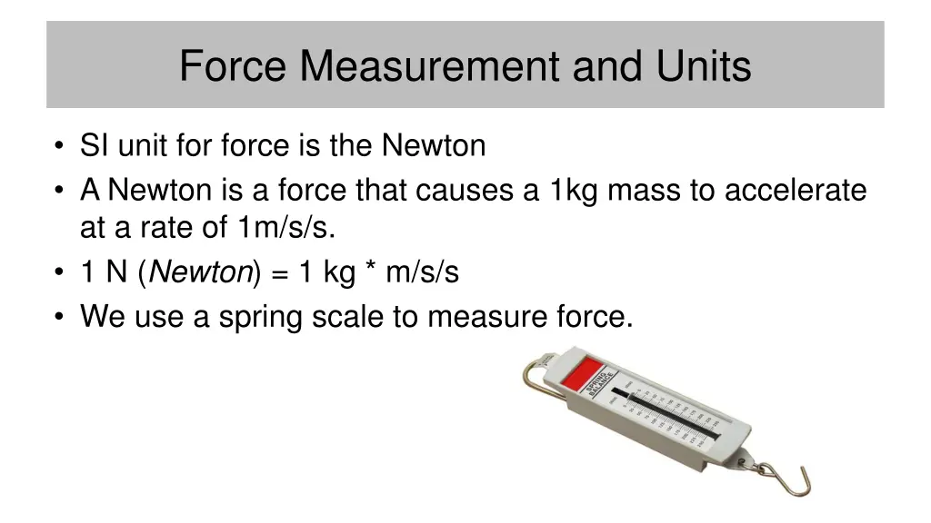 force measurement and units