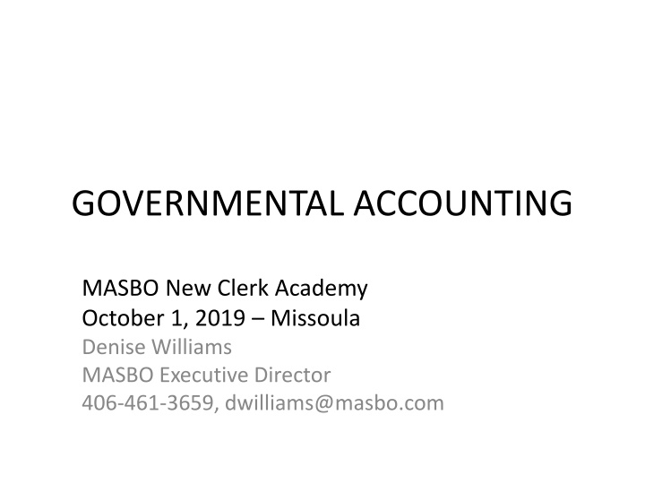 governmental accounting