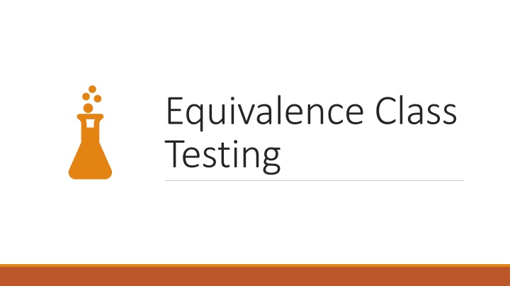 equivalence class testing