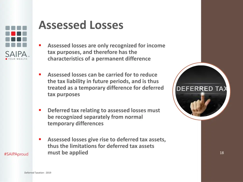 assessed losses