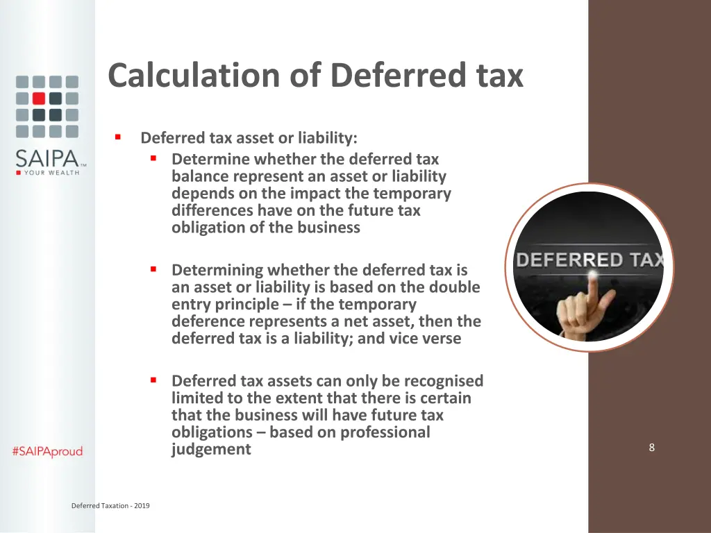 calculation of deferred tax 1