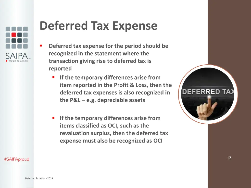 deferred tax expense