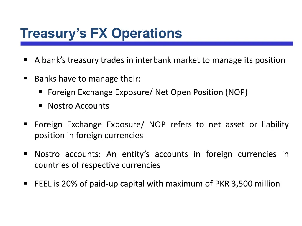 treasury s fx operations