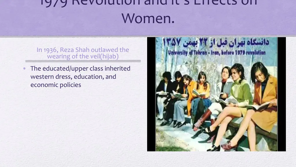 1979 revolution and it s effects on women