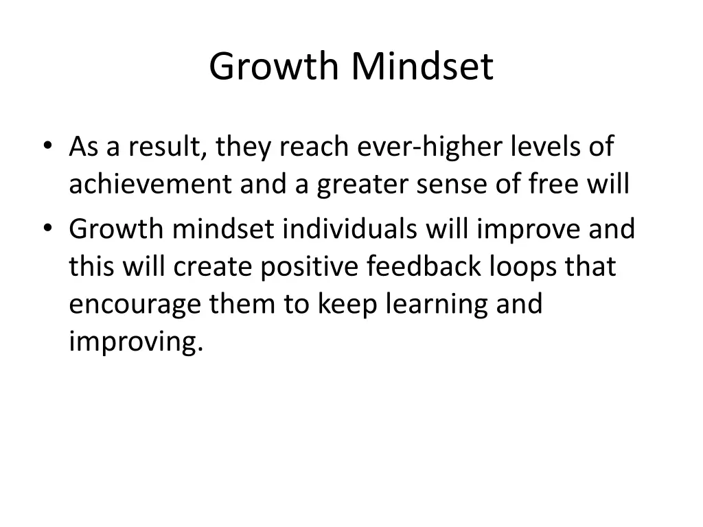 growth mindset